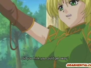 Bondage hentai Elf with bigboobs marvelous fucked bigcock in the forest