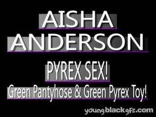 诱人的 青少年 黑色 女朋友 aisha 安德森